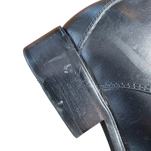 Calden K5655 Rising Elevator Oxford Shoes, Black, Leather Upper Mens Size 7.5 - Picture 7 of 10